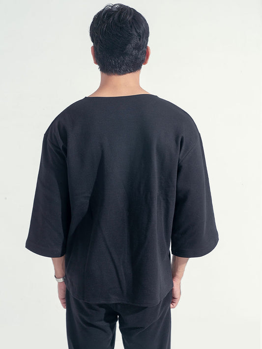 Oversized Three Quarter Black 0011