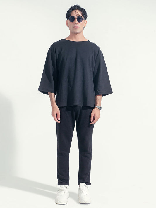 Oversized Three Quarter Black 0011